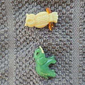 Avon Vintage Owl & Elephant pins